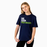 Field Hockey Short Sleeve Performance Tee - Eat. Sleep. Field Hockey.