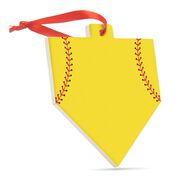 Softball Home Plate Ceramic Ornament - Home Plate (Blank)