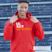 Basketball Hooded Sweatshirt - Eat. Sleep. Basketball.