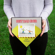 Softball Home Plate Plaque Your Artwork With Softball Background