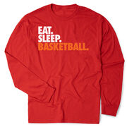 Basketball Tshirt Long Sleeve - Eat. Sleep. Basketball