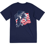 Guys Lacrosse Short Sleeve Performance Tee - Lacrosse Eagle