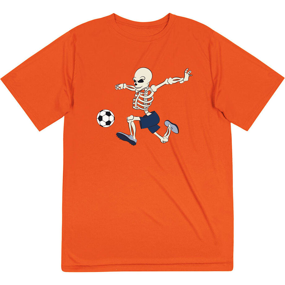 Soccer Short Sleeve Performance Tee - Skeleton Striker