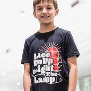 Hockey Short Sleeve T-Shirt - Lace 'Em Up And Light The Lamp