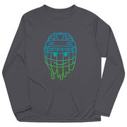 Hockey Long Sleeve Performance Tee - Have An Ice Day Smiley