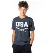 Baseball T-Shirt Short Sleeve - USA