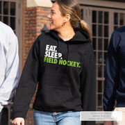 Field Hockey Hooded Sweatshirt - Eat. Sleep. Field Hockey.