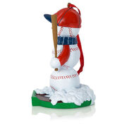 Baseball Ornament - Baseball Snowman