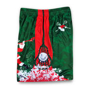 Lacrosse Beckett&trade; Shorts - Santa Laxer Christmas