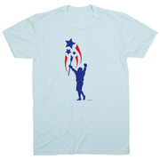 Guys Lacrosse Short Sleeve T-Shirt - USA Spirit