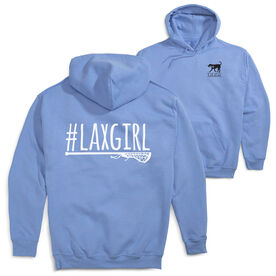 Girls Lacrosse Hooded Sweatshirt - #LAXGIRL (Back Design)