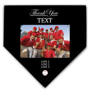 Baseball Home Plate Plaque - Thank You With Photo