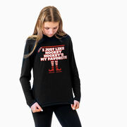 Hockey Long Sleeve Performance Tee - Hockey's My Favorite