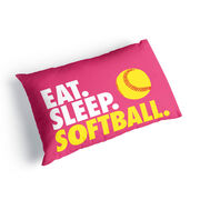 Softball Pillowcase - Eat Sleep Softball