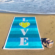 Tennis Premium Beach Towel - Tennis Love