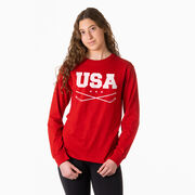 Hockey Tshirt Long Sleeve - USA