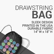 Volleyball Drawstring Backpack - Volleyball Makes Me Happy