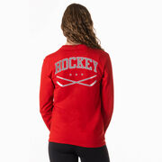 Hockey Tshirt Long Sleeve - Varsity Hockey (Back Design) 