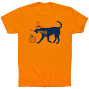 Girls Lacrosse Short Sleeve T-Shirt - Lula Witch Dog