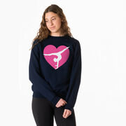 Gymnastics Crewneck Sweatshirt - Gymnast Heart