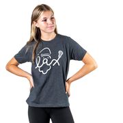 Lacrosse Short Sleeve T-Shirt - Santa Lax Face