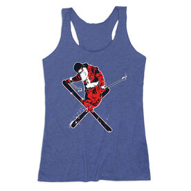 Skiing Women's Everyday Tank Top - Freestyle Santa