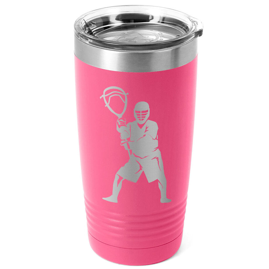 Guys Lacrosse 20 oz. Double Insulated Tumbler - Goalie Silhouette