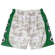 Soccer Shorts - Green Digital Camo