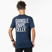 Hockey Short Sleeve T-Shirt - Dangle Snipe Celly Words (Back Design)