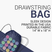 Volleyball Drawstring Backpack - Volleyball Makes Me Happy