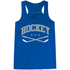 Hockey Flowy Racerback Tank Top - Varsity Hockey