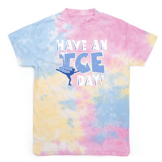 Figure Skating Short Sleeve T-Shirt - Have An Ice Day Tie Dye