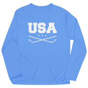 Hockey Long Sleeve Performance Tee - USA Hockey