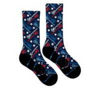 Guys Lacrosse Graphic Flex Mid-Calf Socks - All American
