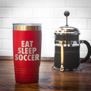 Soccer 20 oz. Double Insulated Tumbler - Eat Sleep Soccer