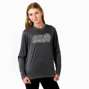 Volleyball Long Sleeve Performance Tee - Just Spikin' It
