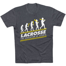 Guys Lacrosse Short Sleeve T-Shirt - Evolution of Lacrosse