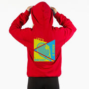 Tennis Hooded Sweatshirt - Let's Raise A Racket (Back Design)
