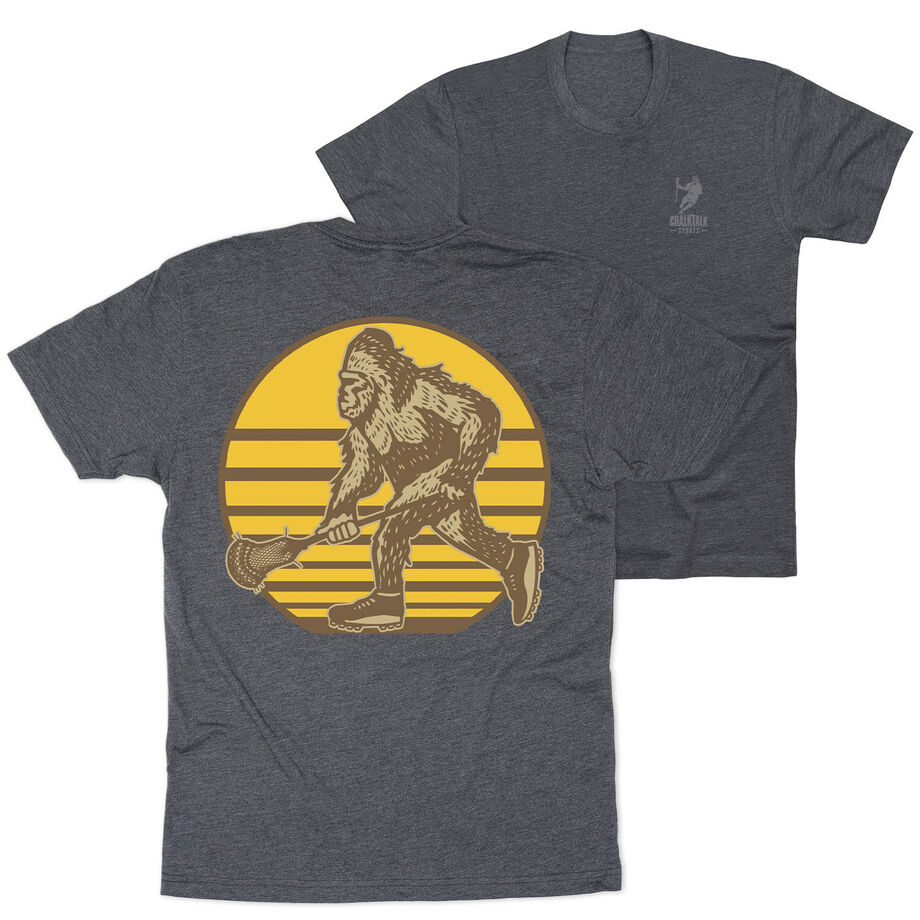 Guys Lacrosse Short Sleeve T-Shirt - BigFoot (Back Design)