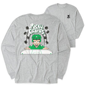 Hockey Tshirt Long Sleeve - Pucky Charms (Back Design)