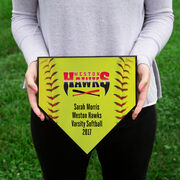 Softball Your Logo Home Plate Plaque