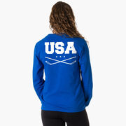 Hockey Tshirt Long Sleeve - USA(Back Design)
