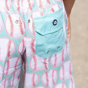 Baseball Swim Trunks - Coast To Coast