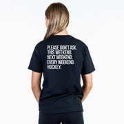 Hockey Short Sleeve T-Shirt - All Weekend Hockey (Back Design)