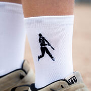 Baseball Woven Mid-Calf Socks - Batter