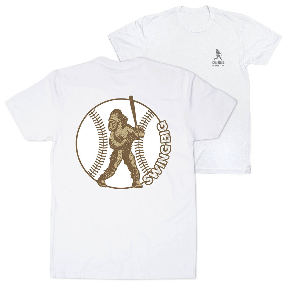 Baseball Short Sleeve T-Shirt - Baseball Bigfoot (Back Design)