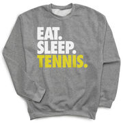 Tennis Crewneck Sweatshirt - Eat Sleep Tennis (Bold)