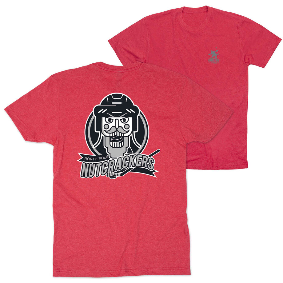 Hockey Short Sleeve T-Shirt - North Pole Nutcrackers (Back Design)