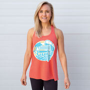 Volleyball Flowy Racerback Tank Top - Serve's Up