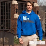 Football Hooded Sweatshirt - Eat. Sleep. Football.